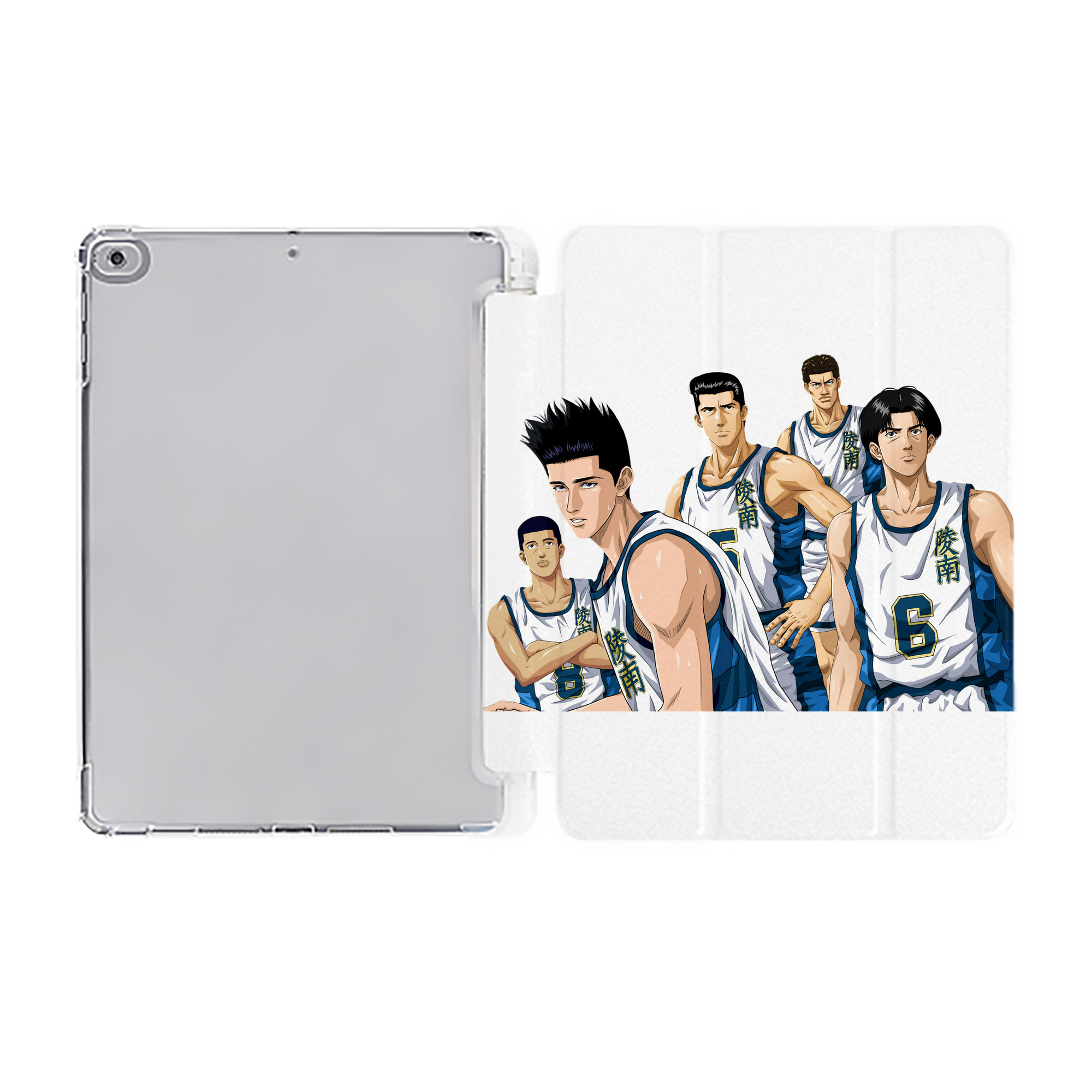 （画像用） SLAM DUNK／スラムダンク IPad ケース ペン収納付き 三つ折りスタンド PUレザー×シリコン 対応機種9.5/10.5/10.9インチ